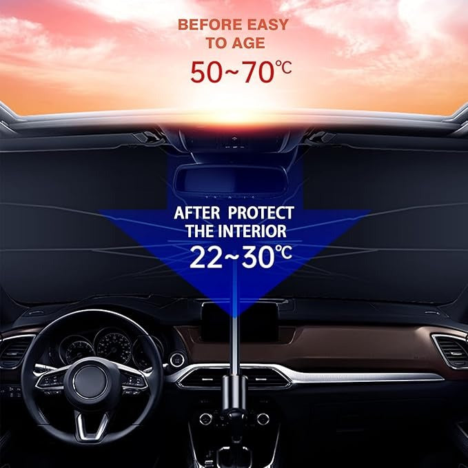 Car Windshield Sun Umbrella │ مظلة الشمس للزجاج الأمامي للسيارة