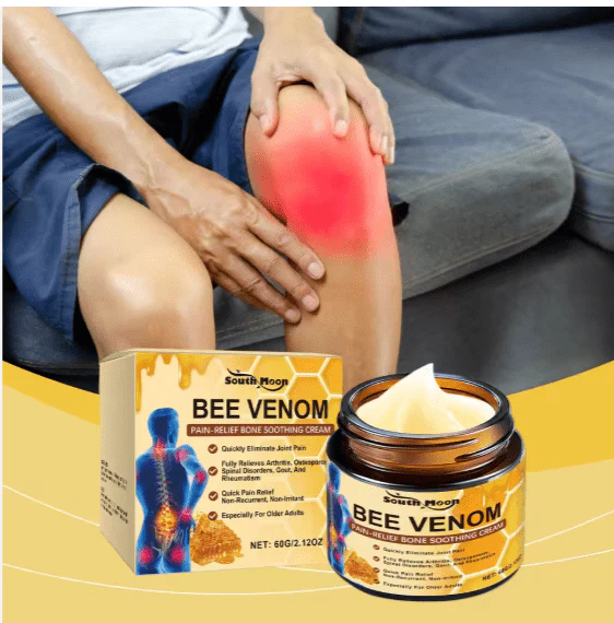Natural Relief for Aching Joints – South Moon Bee Venom Pain Relief Cream │تخفيف طبيعي لآلام المفاصل – كريم "ساوث مون" (South Moon) لتخفيف الألم بخلاصة سم النحل