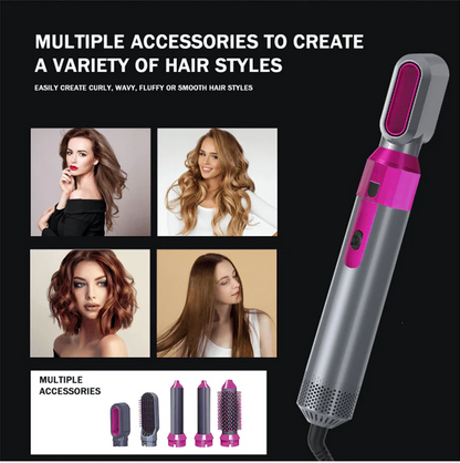 Hot Air Brush (5-in-1) │ فرشاة الهواء الساخن (5 في 1)