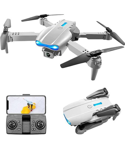 Take Flight – E99 Drone Camera with HD Camera & Smart Controls │انطلق في الجو – طائرة الدرون E99 المزودة بكاميرا عالية الدقة (HD) وتحكم ذكي.