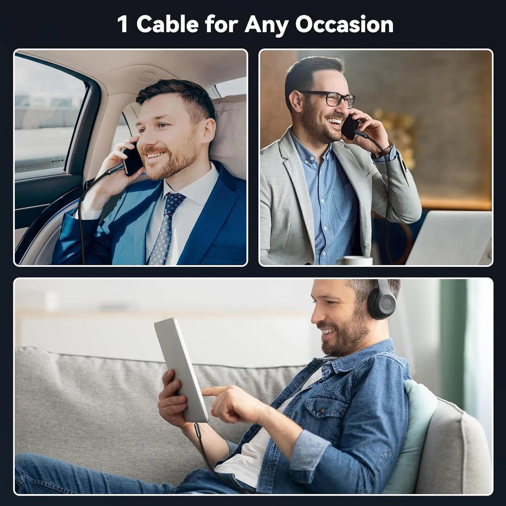 One Cable, All Your Devices – 4-in-1 Multi USB Charging Cable │كابل واحد لجميع أجهزتك – كابل شحن USB متعدد 4 في 1