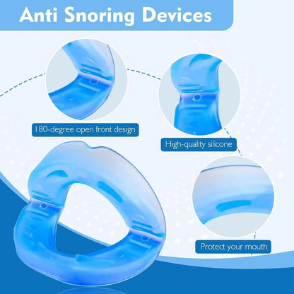 Sleep Quietly, Wake Refreshed – Anti Snore Mouthpiece │نَم بهدوء واستيقظ بنشاط – قطعة فموية مانعة للشخير